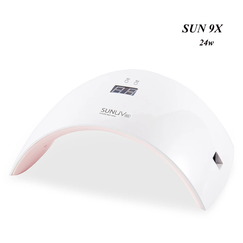 SUN9X UV LED Лампы Сушка Gellaka Гель-Лак Для Ногтей Лампа SUN9s Модернизированный Новый Ногтей Сушилка 24 Вт Электронный Таймер и кнопка