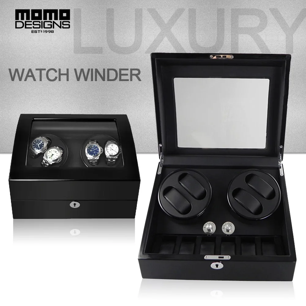 Luxury Rotation watch winder for 4+6 watches JAPAN motor automatic