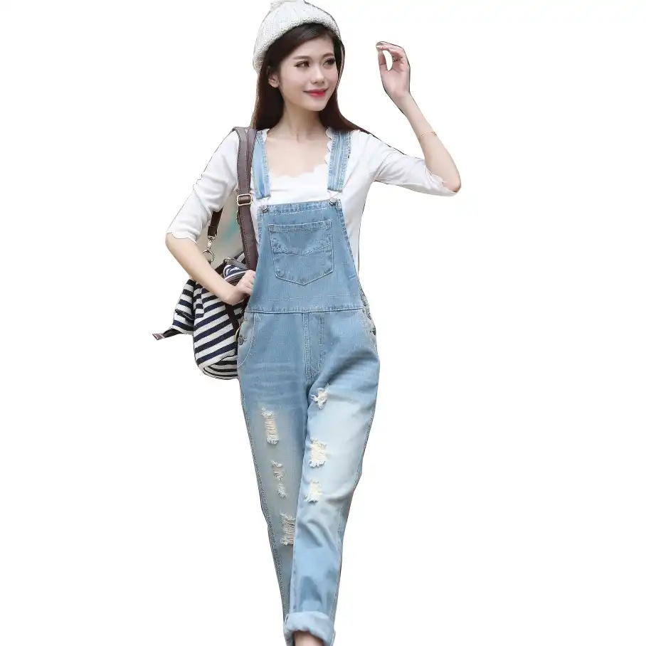light denim jumpsuit