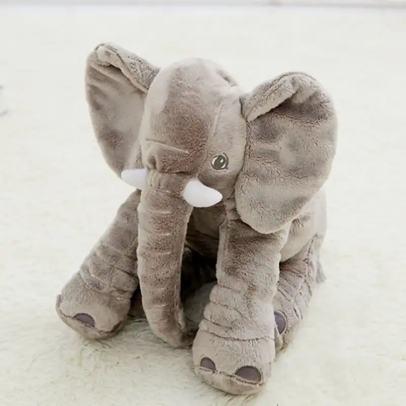 Tickos Almohadas de Elefante Beb/é Elefante de Peluche Juguetes de Elefante Gris Coj/ín de Felpa Elefante Regalos Perfectos para Infant Nacidos Ni/ñito Beige