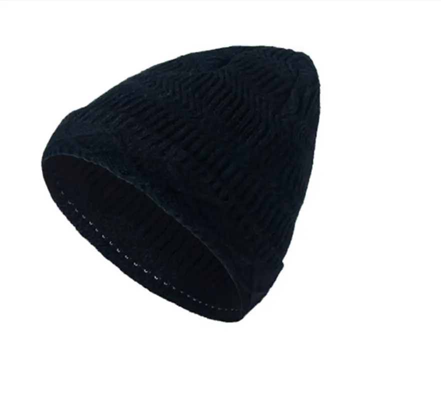 120pcs/lot new fashion winter warm knitted across shape beanie hat cap
