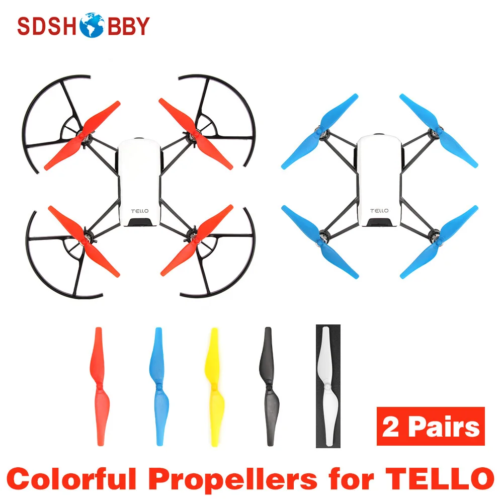 2 Pairs Eliche Puntelli Colorati Per Dji Tello Edu Drone