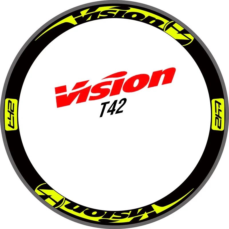 

Two Wheels Set Stickers for Vision T42 for Road Bike Carbon Wheel Race Cycling Bicycle Decals 30mm 42mm 50mm
