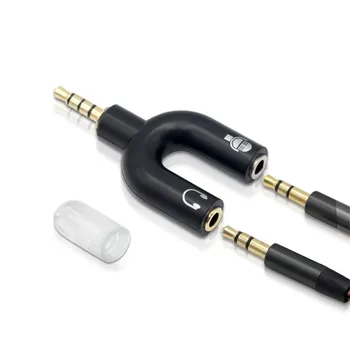 

3.5mm Audio Splitter Jack Plug male to Aux female Headphone Microphone Converter Adapter Cable for Notebook