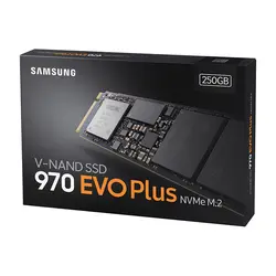 SAMSUNG SSD 970 EVO PLUS 250 ГБ NVMe M.2 SSD Внутренний твердотельный накопитель TLC M.2 2280 PCIe 3,0x4 NVMe 1,3 3300 МБ/с. для ноутбука