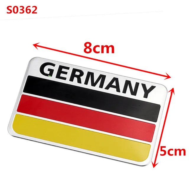 Newbee 3D Car Sticker Metal Germany German Flag Badge Emblem Deutsch
