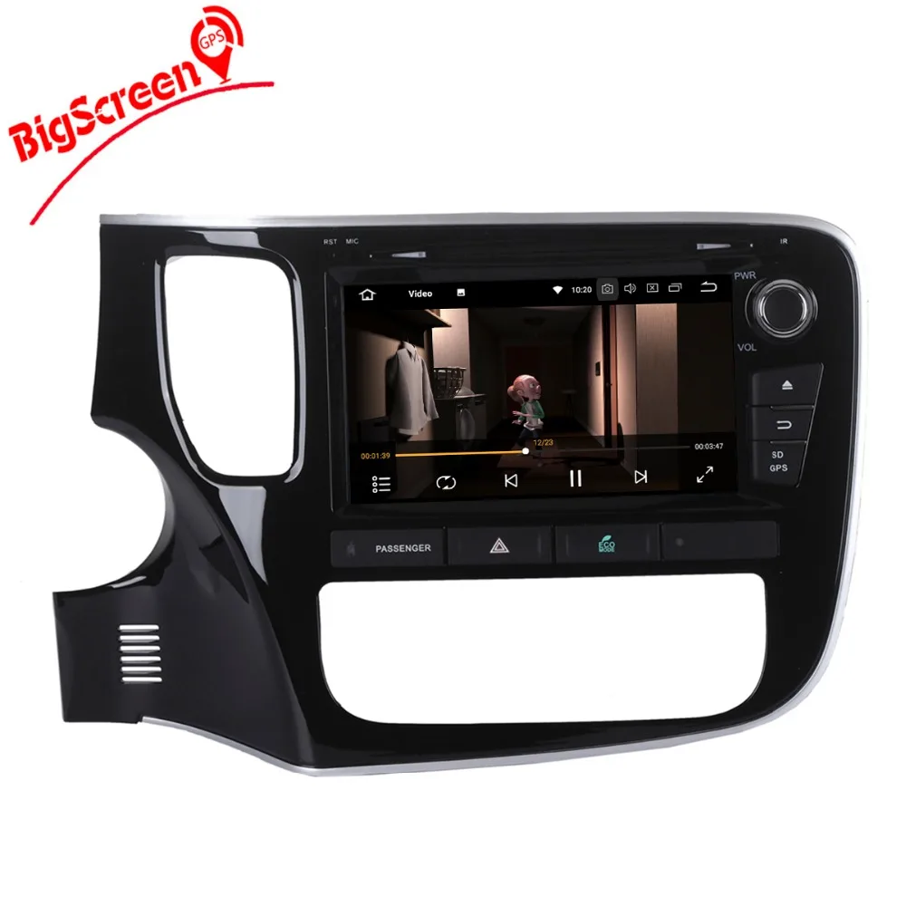 Best 8inch Newest Android 8.0 7. 1 Car DVD Player GPS Navigation For Misubishi Outlander 2014-2017 Radio Multimedia Satnav Headunit 2