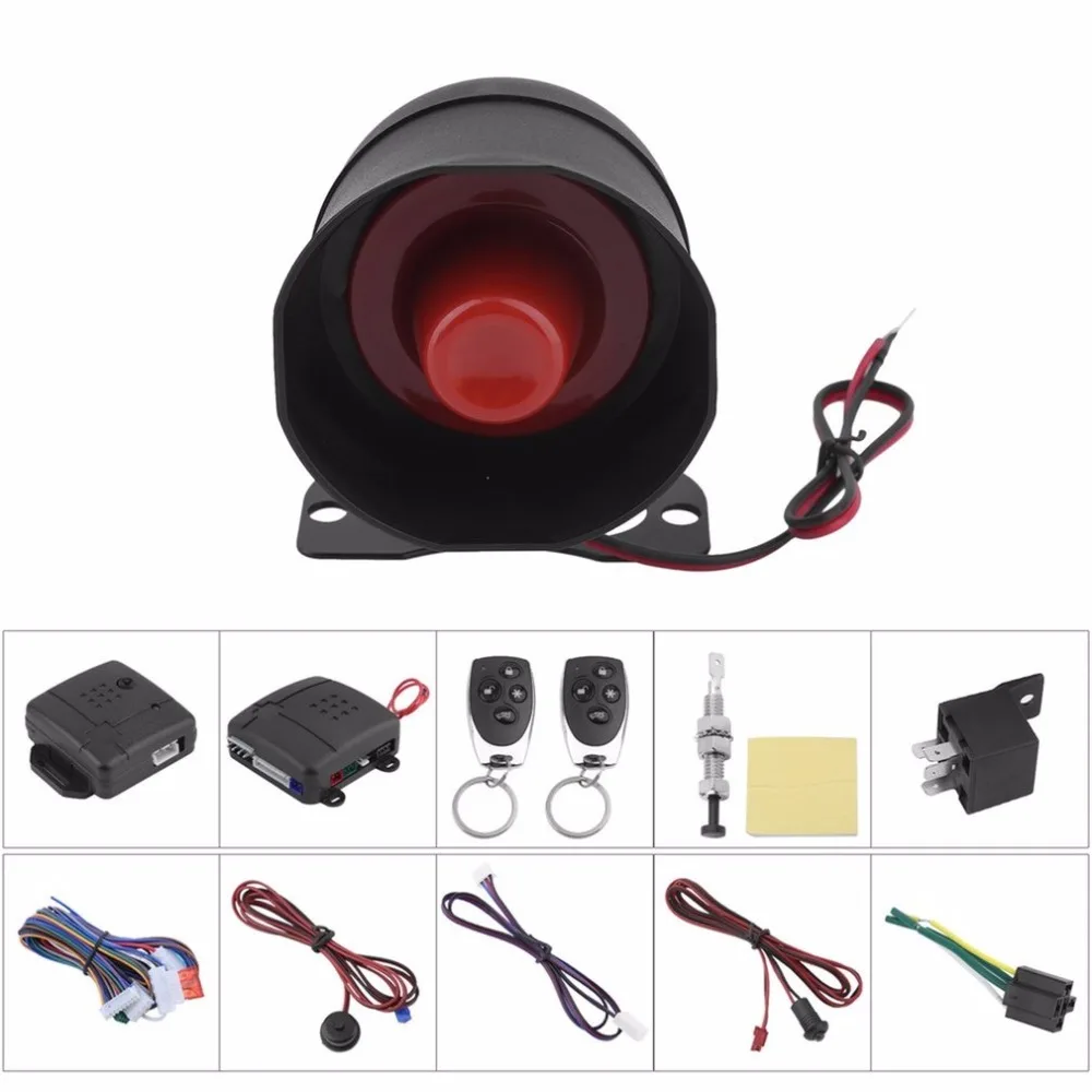 

Universal 12V Vehicle Car Burglar Alarm Keyless Entry Security Protecting System Anti-Theft Device With Remote Control LB-100D