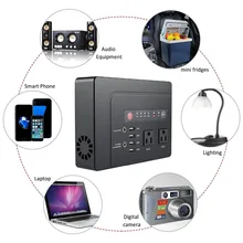 Портативный солнечный генератор 110V 220V Аккумуляторный блок питания станция DC 12V порты, 4 USB выхода для CPAP/дома/кемпинга