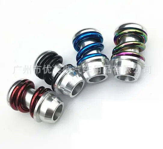

Universal Aluminum Spring 5 Speed Manual Car Gear Shifter Stick Shift Knob Lever Alloy aluminum Shift Lever Fit For BMW Ford