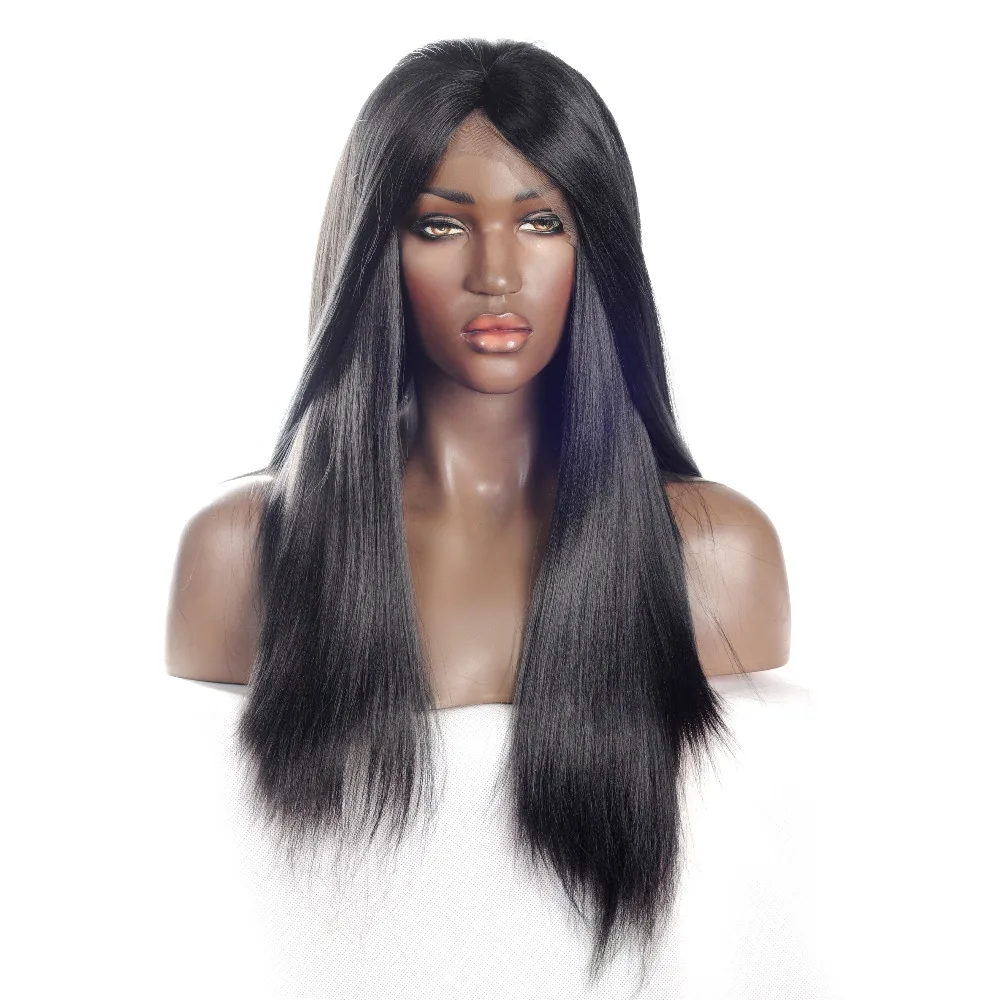 Buy V'NICE Yaki Straight Wig Synthetic Hair Lace Fronta Wig Heat Resistant