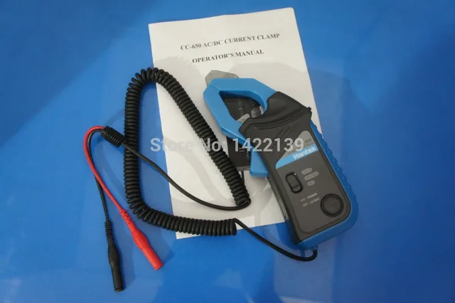 Special Price Hantek CC-650 AC/DC Current Clamp for Hantek&Other Makes Auto Oscilloscopes and DMMs,banana Plug