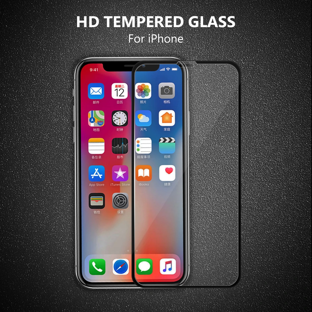 Ультрапрозрачная защитная пленка из закаленного стекла для iPhone 6 / Plus 6S Plus/7/7 Plus/8/8