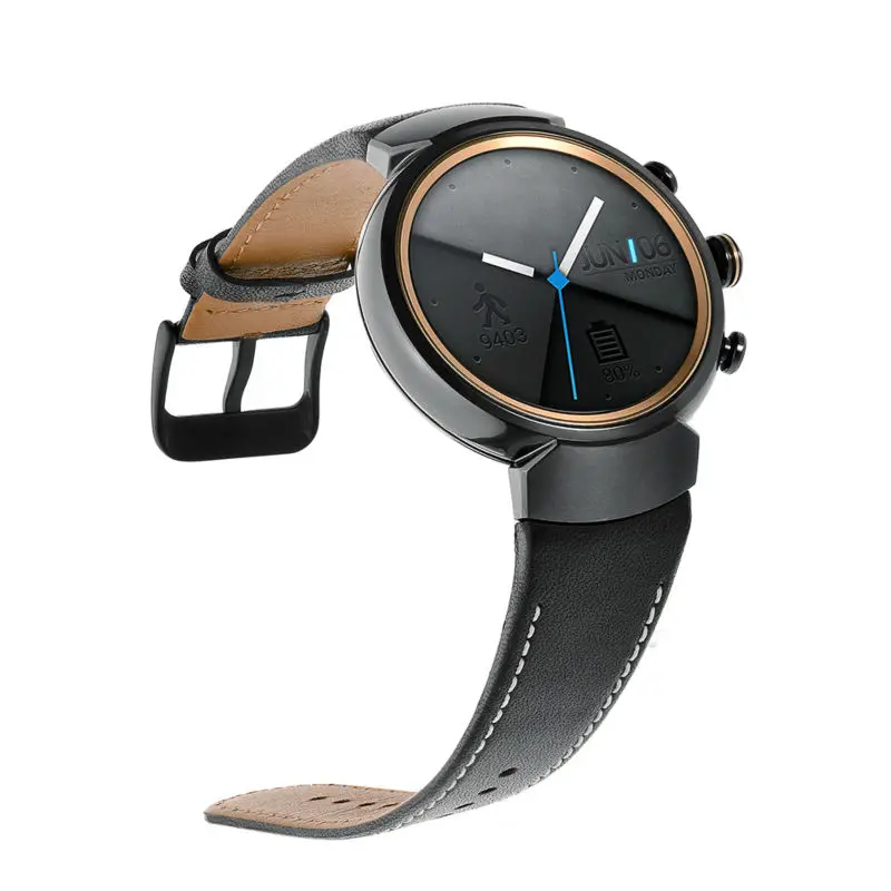 Для ASUS ZenWatch 3 Band, винтажный ремешок для часов из натуральной кожи, сменный ремешок для часов с безопасной металлической застежкой