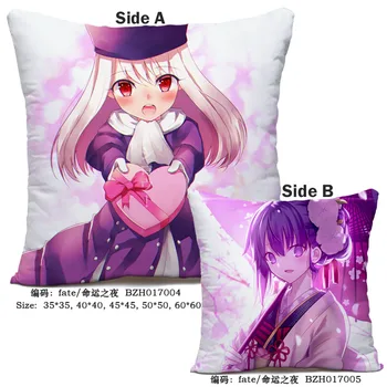 

Soft Square Two-Sides Printed saber Pillow Fate Stay Night Anime Cartoon Cushions 45x45CM Decorative Pillows Christmas Gifts