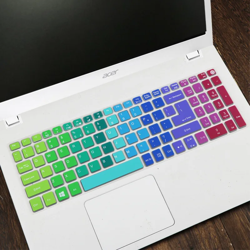 Силиконовые покрытие для клавиатуры acer Aspire e15 E5-573G 532 522 V3-574 F5-572G VN7-592G T5000 TMP258 15 6