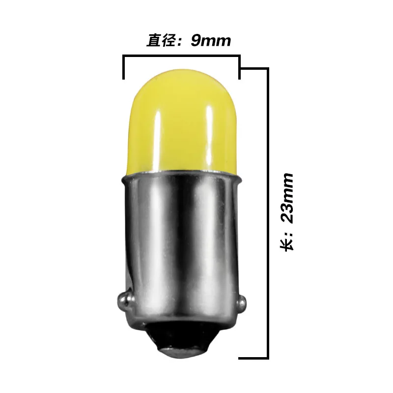10 шт. T11 363 BA9S удара круглая 3D Led T4W 1 SMD номерного знака автомобиля светильник