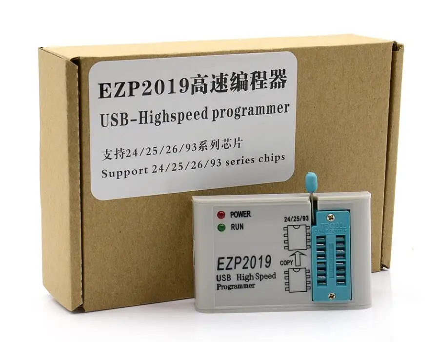 

Free shipping WIN7&8 64bit NEW EZP2019 from EZP2013 high-speed USB SPI Programmer 24 25 93 EEPROM 25 flash bios chip+5 adapters