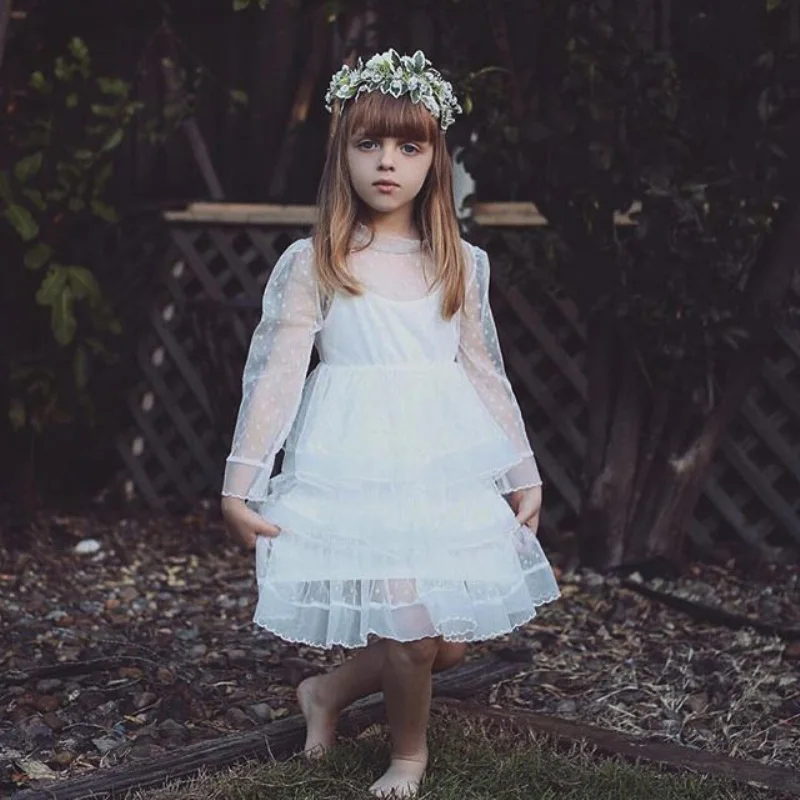 От 1 до 5 лет, милое детское белое кружевное платье для девочек, новогодние костюмы для девочек, нарядные платья для маленьких девочек платье-пачка г., фатиновое платье с дырками