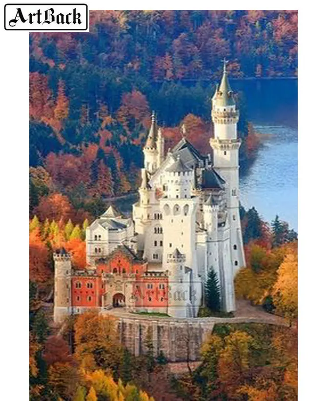 5d diy алмазная живопись замок manor картина полная квадратная дрель Алмазная Вышивка