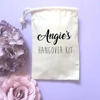 

personalized wedding maid of honor bridesmaid Bachelorette Hangover Kits hen party Candy pouches Perfect Blend muslim favor bags