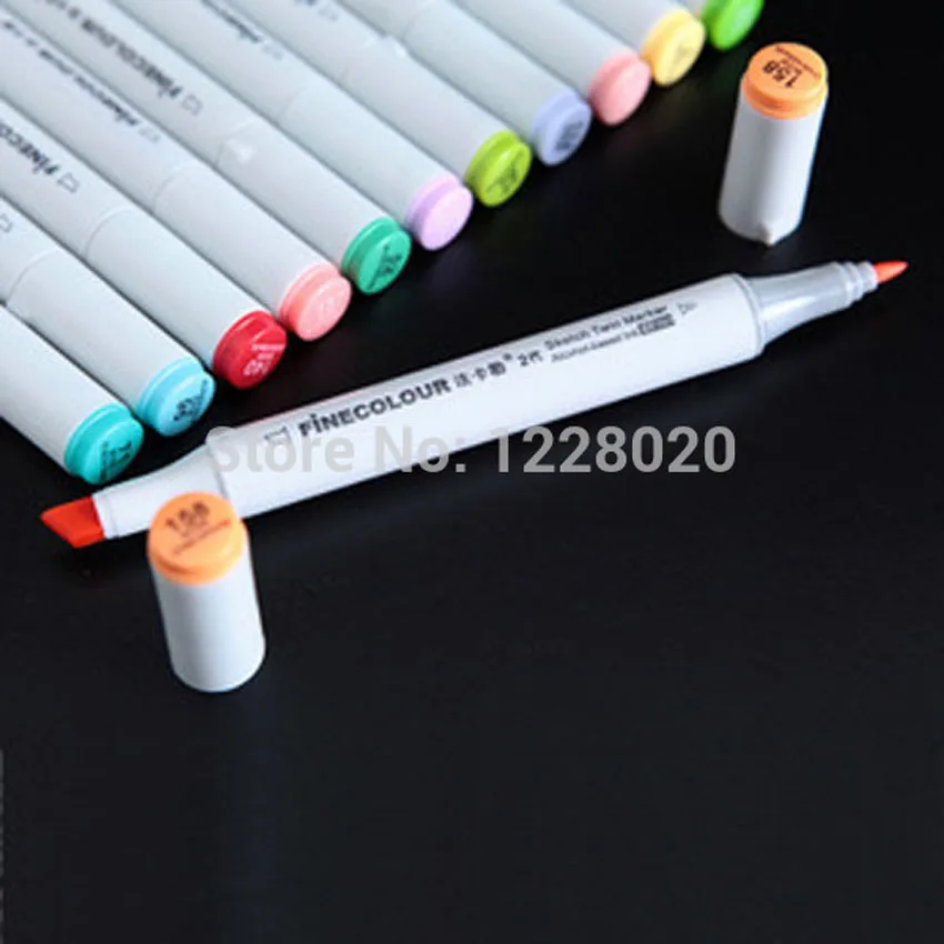 

Finecolour Two Generations 60 Colors Permanent Marker Drawing Copic Markers Manga Design Paint Marker Pen