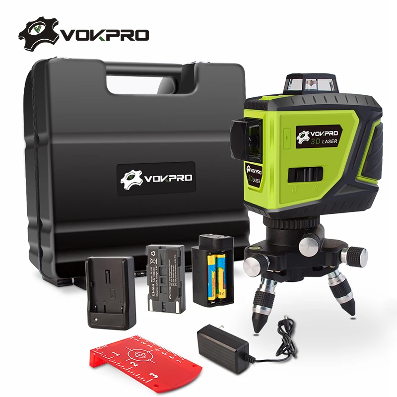 

12 lines 3D Laser Level Portable Red Laser Self-Leveling 360 Horizontal & Vertical Cross Line With 1500mAh Lithium Battery