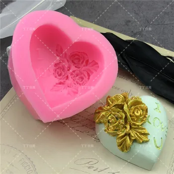 

Various Love Rose valentine Silicone Cake Mold Baking Silicone Mould For Soap Cookies Fondant Cake Tools Cake Decorating