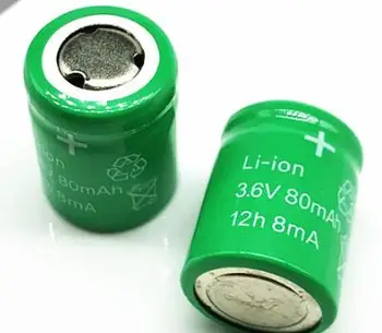

10PC 80MA3.6V rechargeable battery 3.6V80mAh lithium battery nickel-cadmium rechargeable battery bare battery motherboard batter