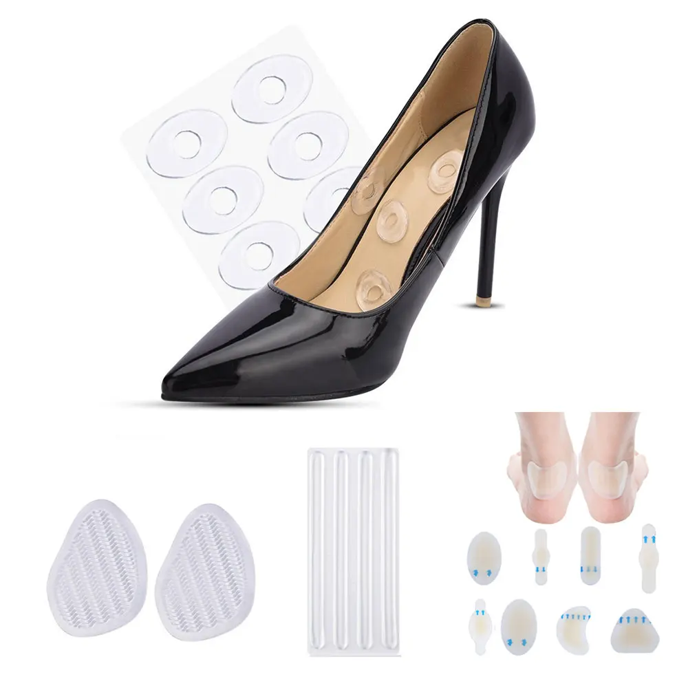 Tcare 1Set Foot Care, Heel Grips Gel Cushion Shoe Pads