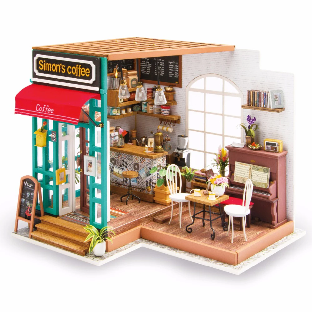

DIY Wooden House Miniaturas with Furniture DIY Miniature House Dollhouse Toys for Children Birthday and Christmas Gift 109