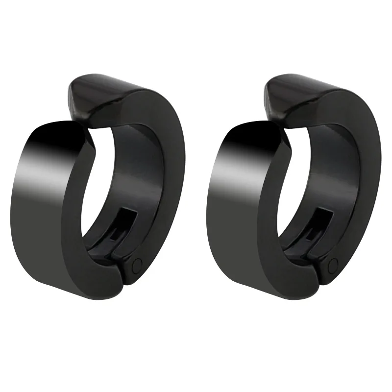 Women Men Stainless Steel Hoop Non Pierced Clip Fake Earrings Anti-allergy Jewelry | Украшения и аксессуары