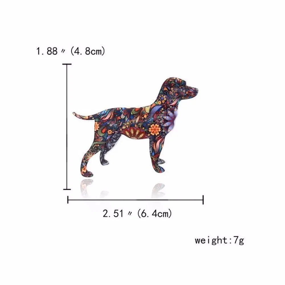 

Acrylic Animal Brooch dogs Brooches Cute Brooch Animal Jewelry Best Gift male Fashion Dress Coat Accessories pins crystal #010