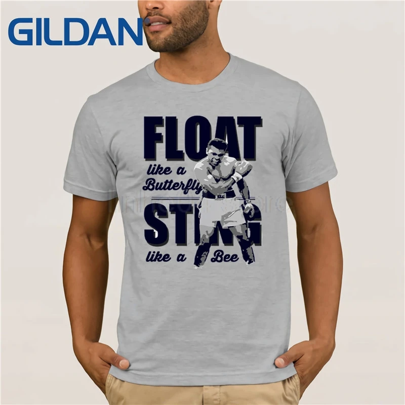 

GILDAN Summer Muhammad Ali Adult T Shirts Cotton Fashion Camisetas T-shirts top quality cotton Swag men clothes Casual top tee
