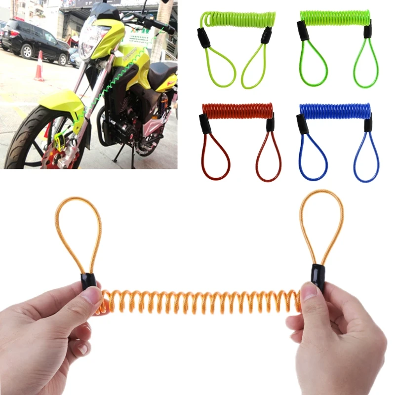 

Alarm Lock Security Anti Thief Reminder Spring Steel Cable Motorcycle Wheel Use