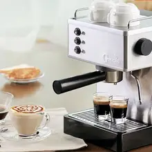 Итальянская кофейная машина для дома 19 бар из нержавеющей стали Паровая полуавтоматическая молочный пузырь Эспрессо кофеварка коммерческий