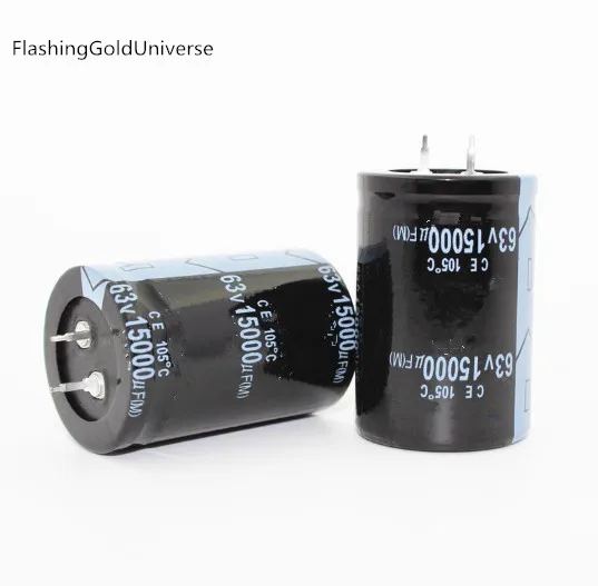 FlashingGoldUniverse 12PCS-2PCS 63 V 15000 мкФ 15000 мкФ 63 V 63V15000UF объем электролитические конденсаторы: 35X50 мм лучшее качество