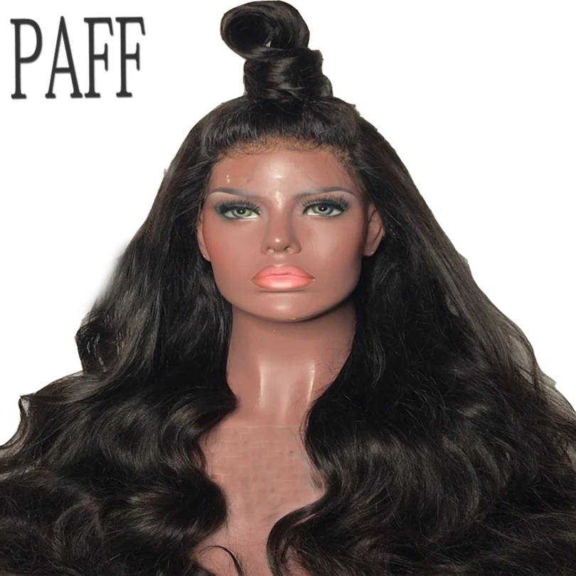 36C Body Wave Glueless Lace Front Human Hair Wigs Remy Hair Brazilian