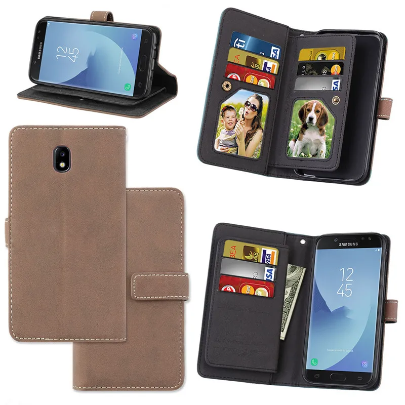 For Samsung Galaxy J7 2017 Case J730 Flip Leather J7 2017 Case Cover Funda Window Calling For Galaxy j7 2017 Cover Luxury4