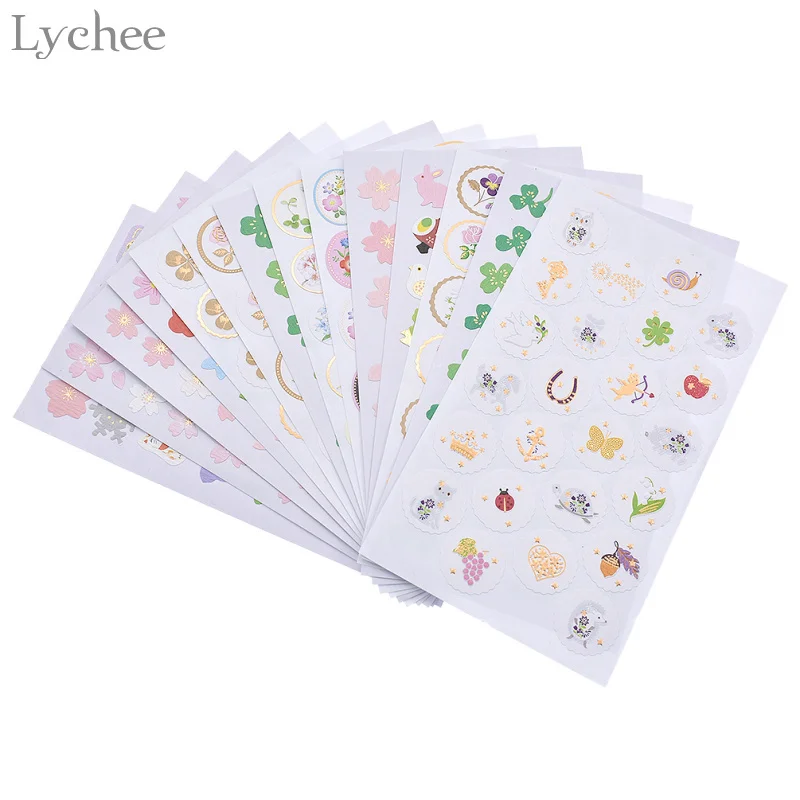 Lychee Life 1 Sheet Kawaii Animal Sticker DIY Scrapbooking Diary Planner Decorations Handmade Notebook | Дом и сад