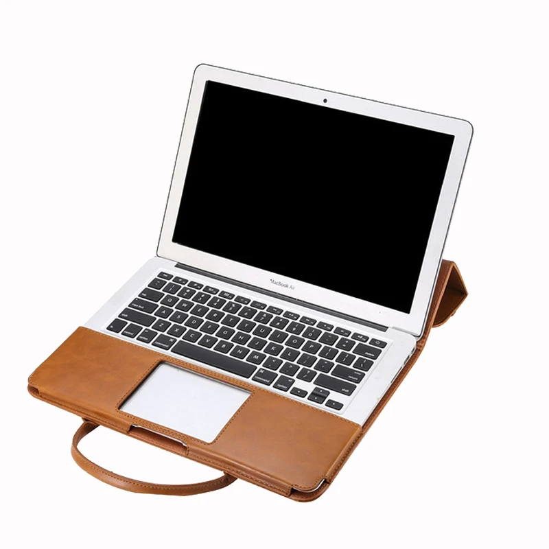 Кожаный чехол книжка с подставкой для MacBook Air Pro Retina 11 12 13 15 дюймов Роскошный