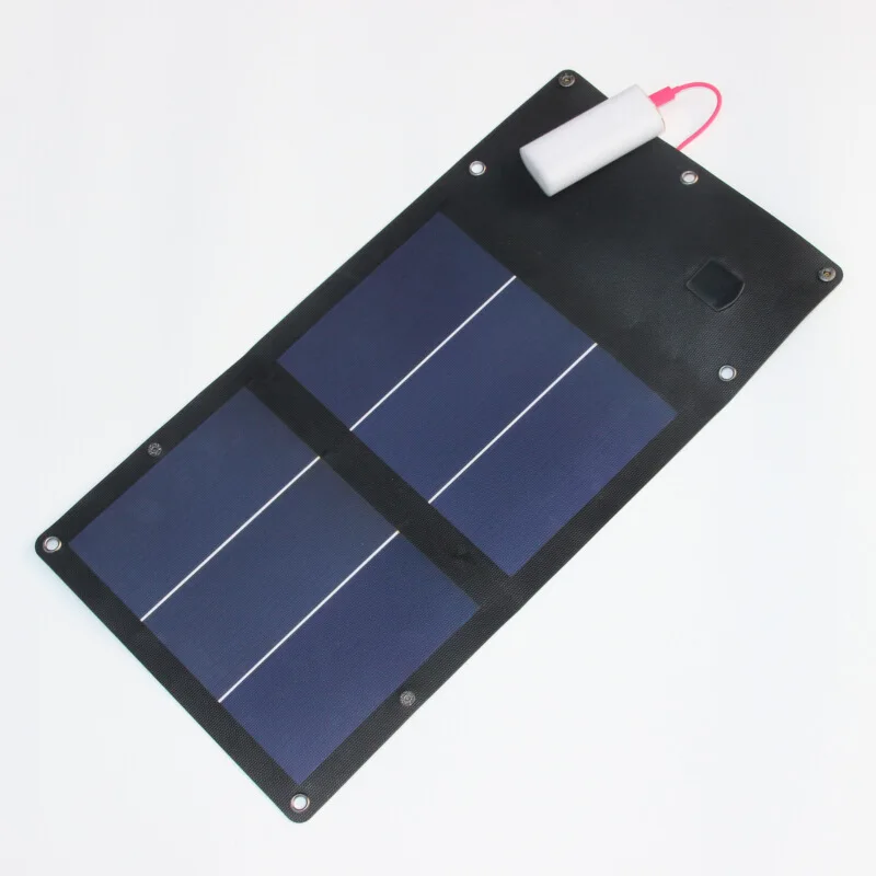  6W 5V Outdoor folding Solar Panel USB Output Portable Foldable Power Bank waterproof travel Solar C