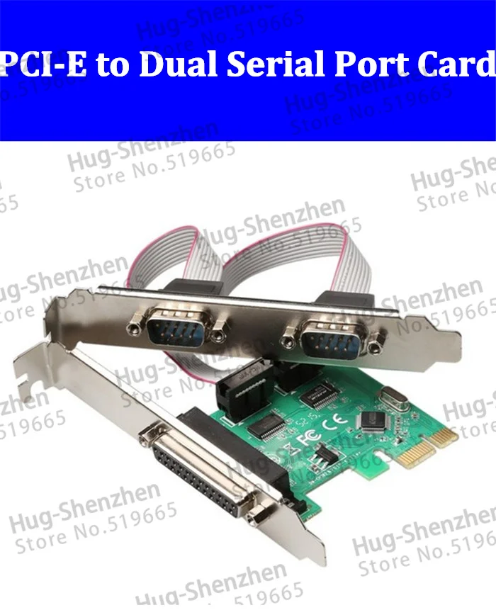 Pcie Pcie To Dual Serial Port Card Db9 Rs232 2port Lpt Parallel Port