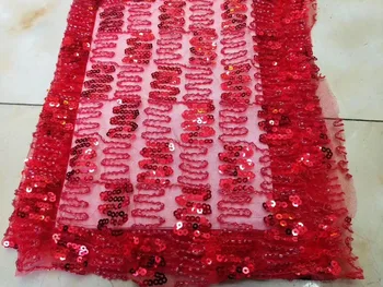 

2018 Latest French Sequins with beaded Lace Fabric High Quality African French Tulle Lace TS7050