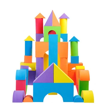 

38PCS EVA Safe Children Building Brick Block Foam Construction Soft Toy Kid Baby Intelligence Exercise Assembled Hot Selling