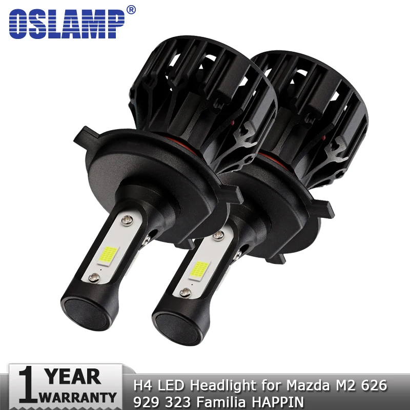 

Oslamp H4 LED Car Headlight Bulb Hi lo Beam 12v 24v 72W 8000lm Auto Headlamp Car Lights for Mazda M2 626 929 323 Familia HAPPIN