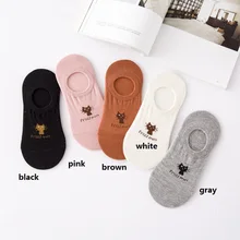 Летние носки-тапочки; Новинка; Модные женские невидимые носки; хлопковые носки с закрытым носком и рисунком котенка; Meias; лоферы; 85WZ0206