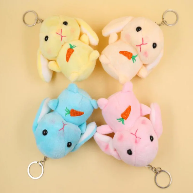

Plush Toy Cartoon Carrot Rabbit Doll Cute Mini Rabbit Bag Pendant Decoration Cloth Doll Wedding Bouquet Throwing Children's Gift
