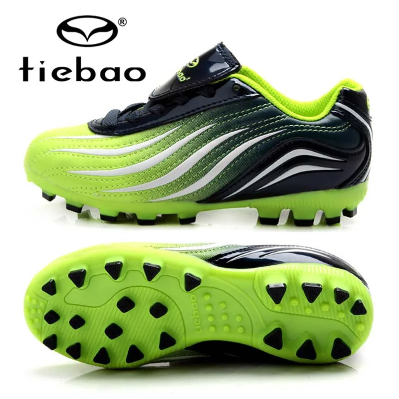 

TIEBAO Professional Botas De Futbol Soccer Cleats Kids Training Football Boots Boys Girls Training AG Soles Football Sneakers