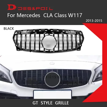 

CLA Class W117 GT Grille Vertical Style For Mercedes Pre-Facelift Front Bumper Racing Grill 2016-2018 CLA200 CLA250 CLA180